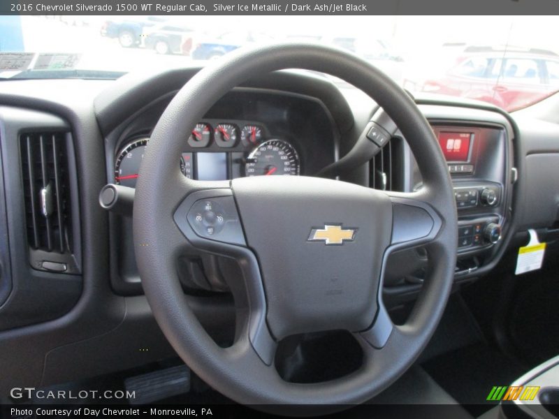 Silver Ice Metallic / Dark Ash/Jet Black 2016 Chevrolet Silverado 1500 WT Regular Cab