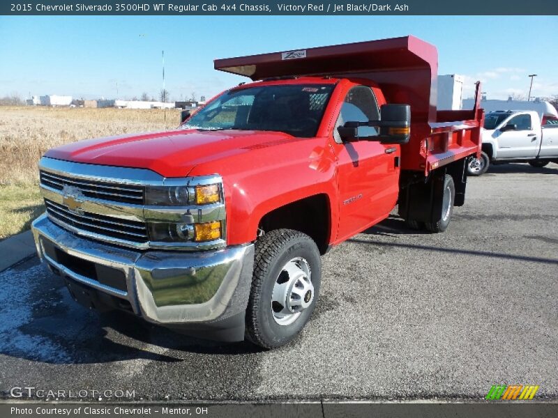 Victory Red / Jet Black/Dark Ash 2015 Chevrolet Silverado 3500HD WT Regular Cab 4x4 Chassis