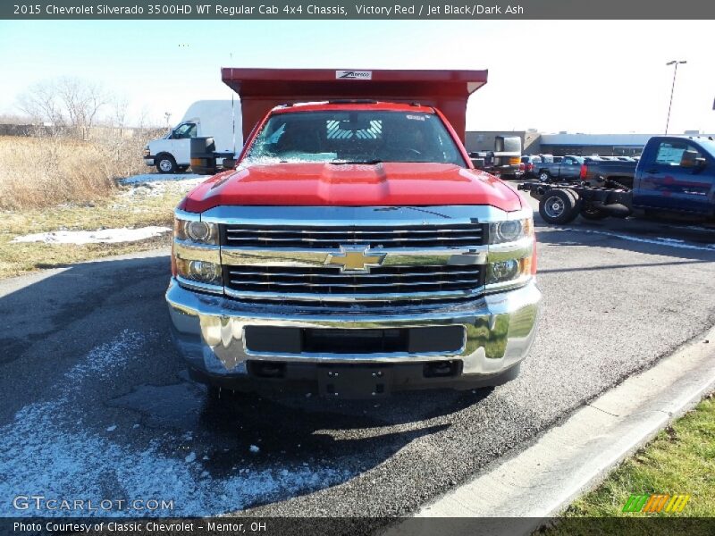 Victory Red / Jet Black/Dark Ash 2015 Chevrolet Silverado 3500HD WT Regular Cab 4x4 Chassis