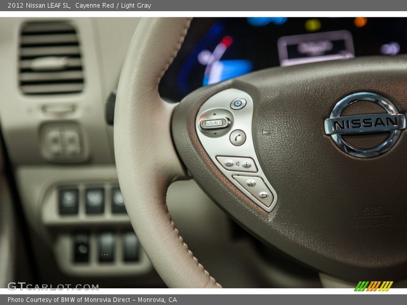 Cayenne Red / Light Gray 2012 Nissan LEAF SL