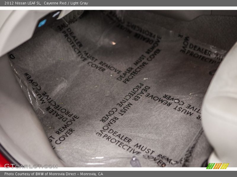 Cayenne Red / Light Gray 2012 Nissan LEAF SL
