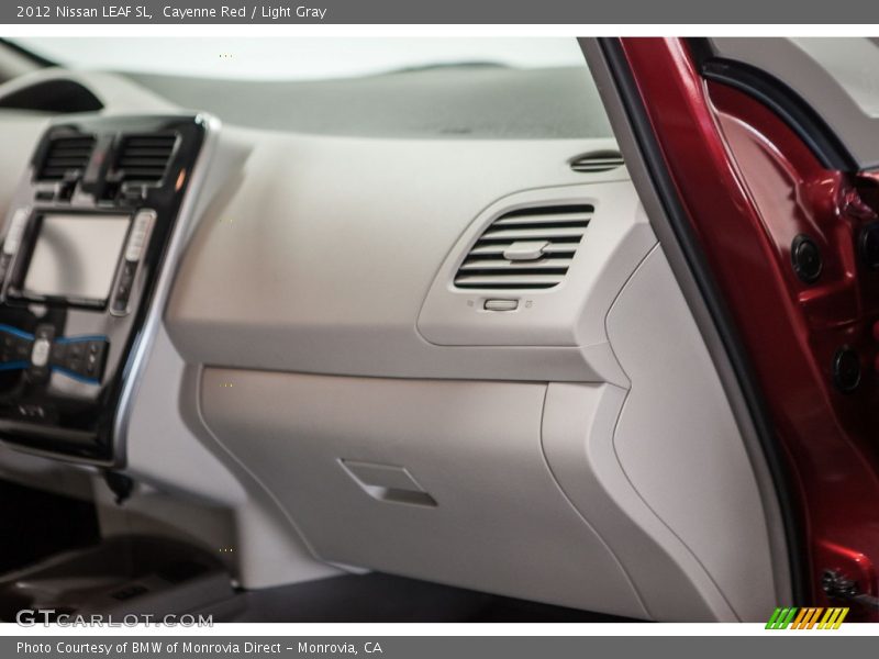 Cayenne Red / Light Gray 2012 Nissan LEAF SL