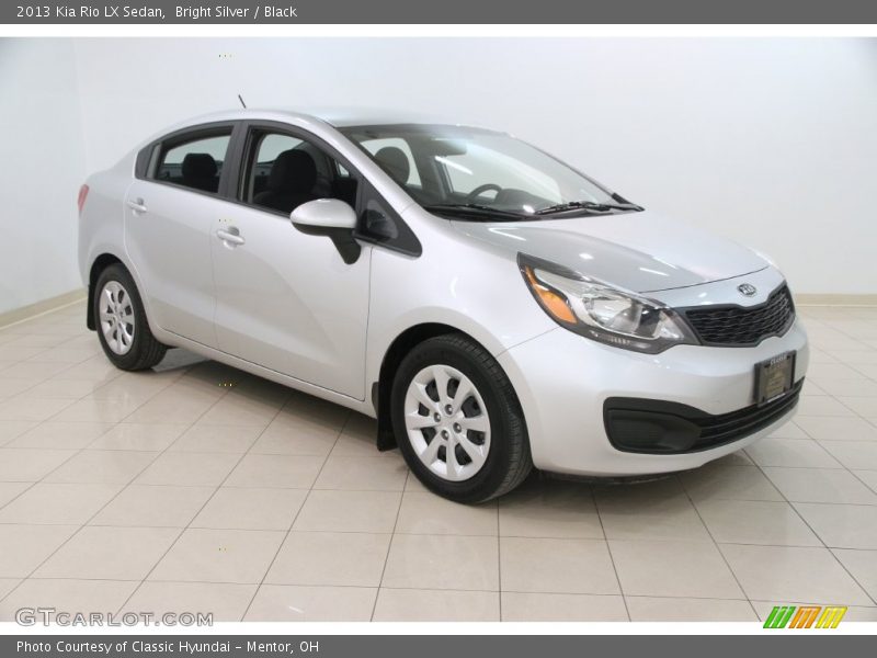 Bright Silver / Black 2013 Kia Rio LX Sedan