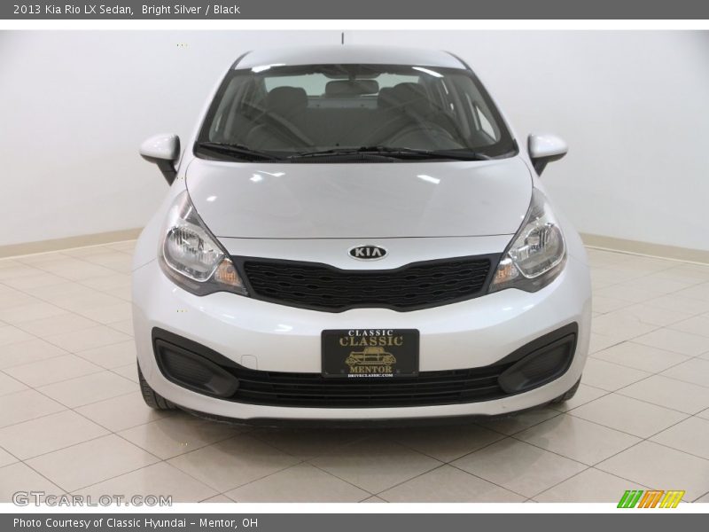 Bright Silver / Black 2013 Kia Rio LX Sedan