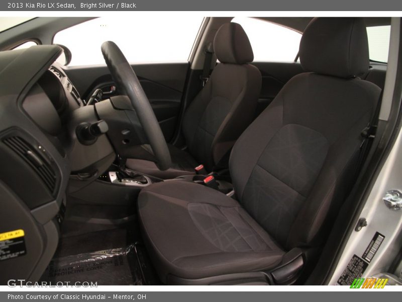 Bright Silver / Black 2013 Kia Rio LX Sedan