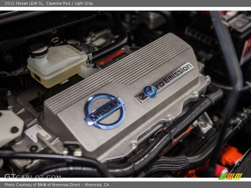 Cayenne Red / Light Gray 2012 Nissan LEAF SL
