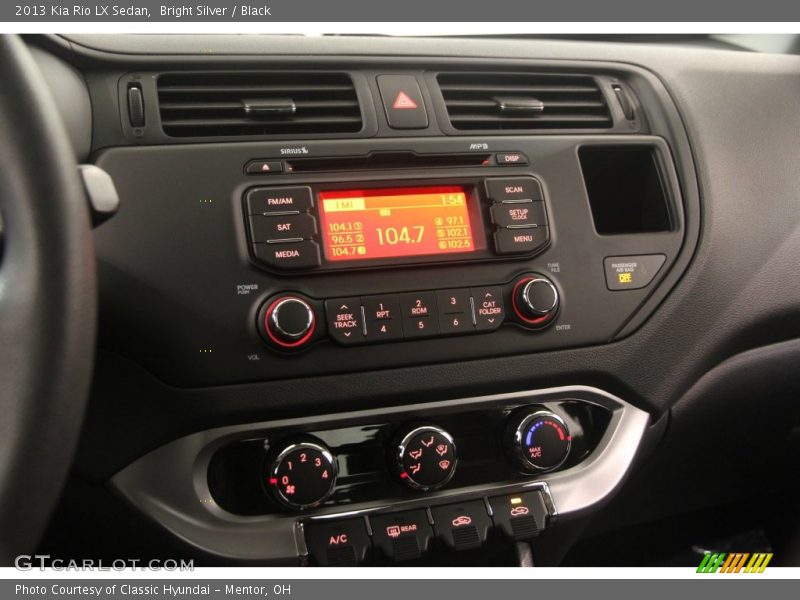 Bright Silver / Black 2013 Kia Rio LX Sedan