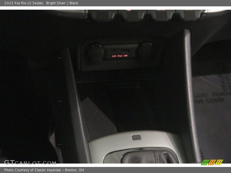 Bright Silver / Black 2013 Kia Rio LX Sedan
