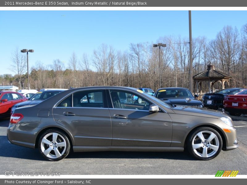 Indium Grey Metallic / Natural Beige/Black 2011 Mercedes-Benz E 350 Sedan