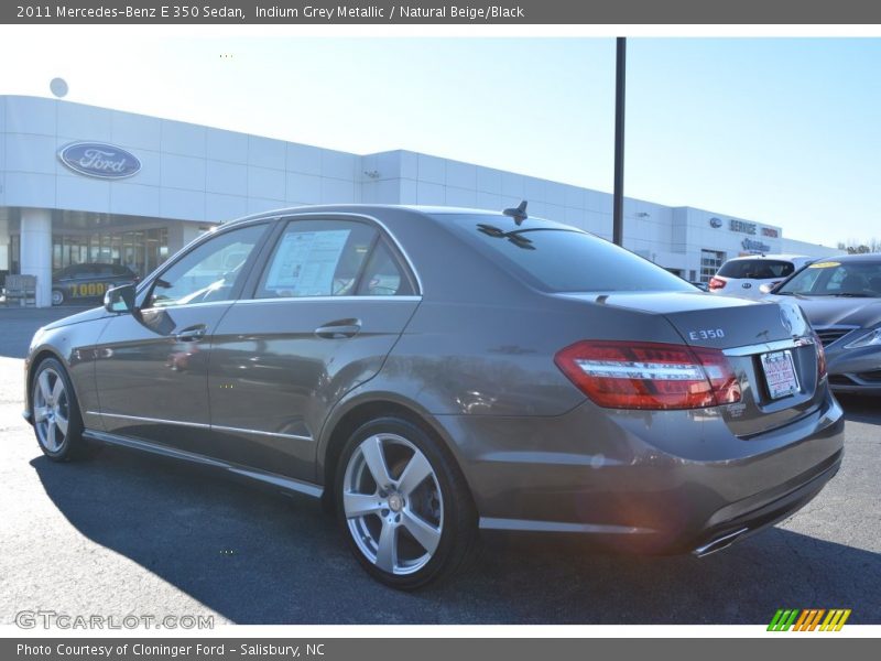 Indium Grey Metallic / Natural Beige/Black 2011 Mercedes-Benz E 350 Sedan
