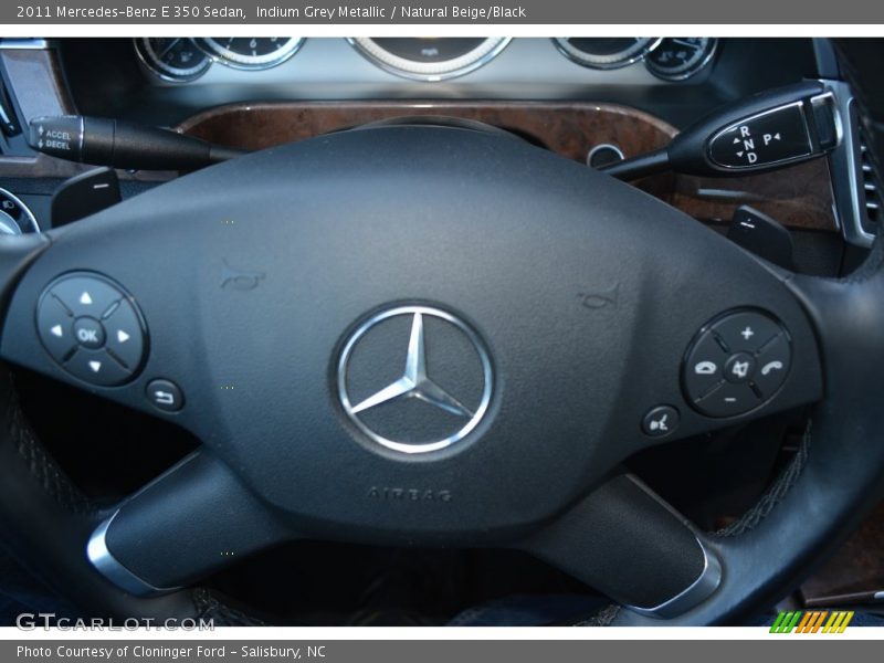 Indium Grey Metallic / Natural Beige/Black 2011 Mercedes-Benz E 350 Sedan