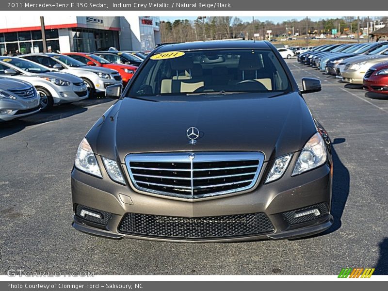 Indium Grey Metallic / Natural Beige/Black 2011 Mercedes-Benz E 350 Sedan