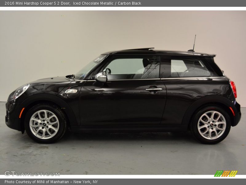 Iced Chocolate Metallic / Carbon Black 2016 Mini Hardtop Cooper S 2 Door