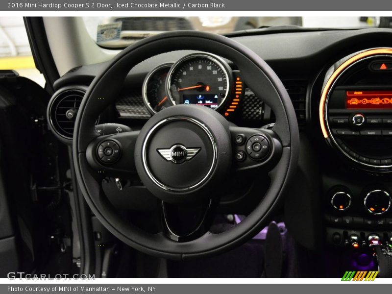 Iced Chocolate Metallic / Carbon Black 2016 Mini Hardtop Cooper S 2 Door