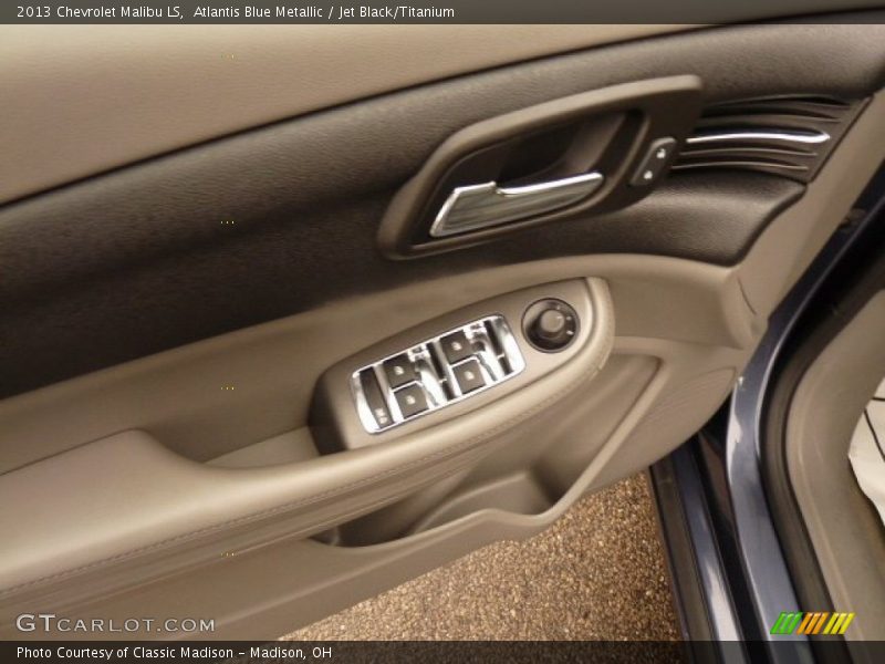 Atlantis Blue Metallic / Jet Black/Titanium 2013 Chevrolet Malibu LS