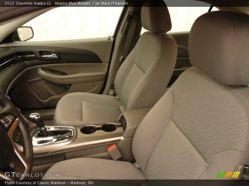 Atlantis Blue Metallic / Jet Black/Titanium 2013 Chevrolet Malibu LS