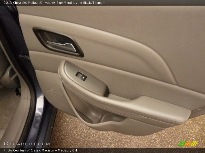 Atlantis Blue Metallic / Jet Black/Titanium 2013 Chevrolet Malibu LS