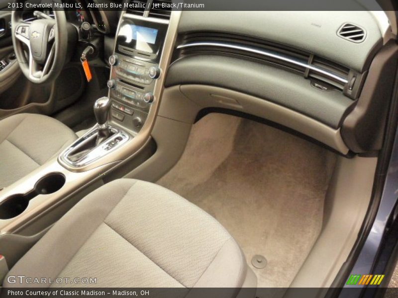 Atlantis Blue Metallic / Jet Black/Titanium 2013 Chevrolet Malibu LS