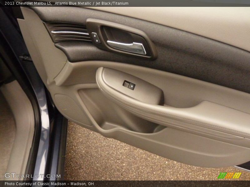 Atlantis Blue Metallic / Jet Black/Titanium 2013 Chevrolet Malibu LS