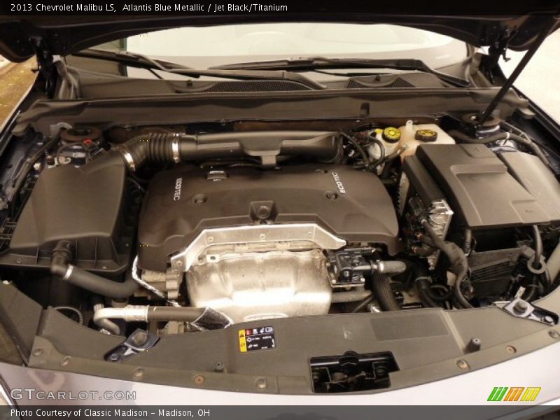 Atlantis Blue Metallic / Jet Black/Titanium 2013 Chevrolet Malibu LS