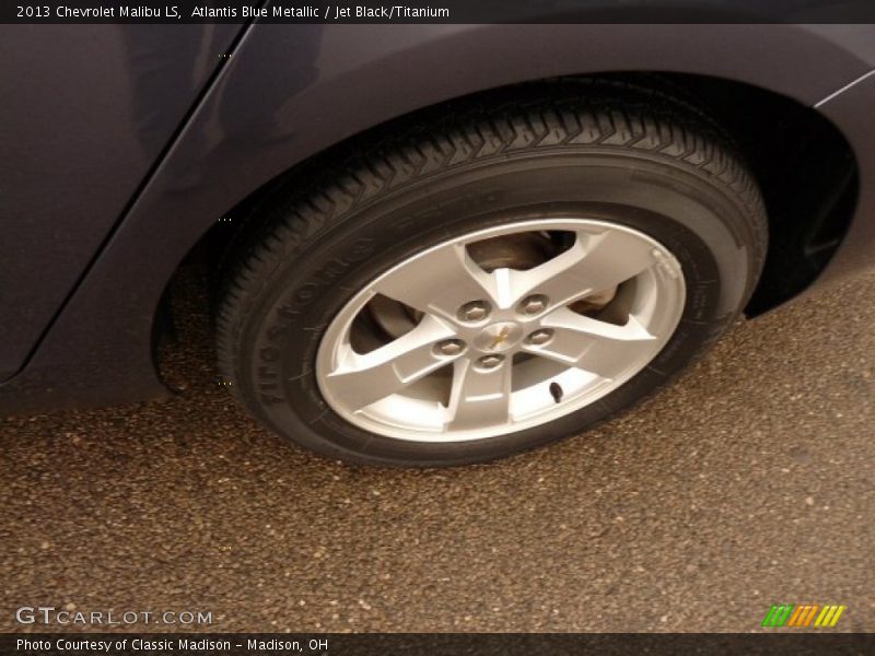 Atlantis Blue Metallic / Jet Black/Titanium 2013 Chevrolet Malibu LS