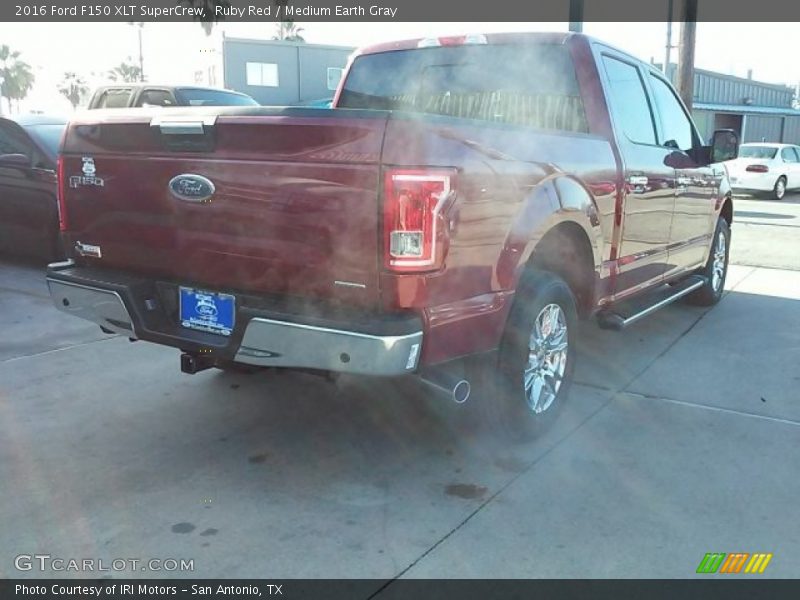 Ruby Red / Medium Earth Gray 2016 Ford F150 XLT SuperCrew