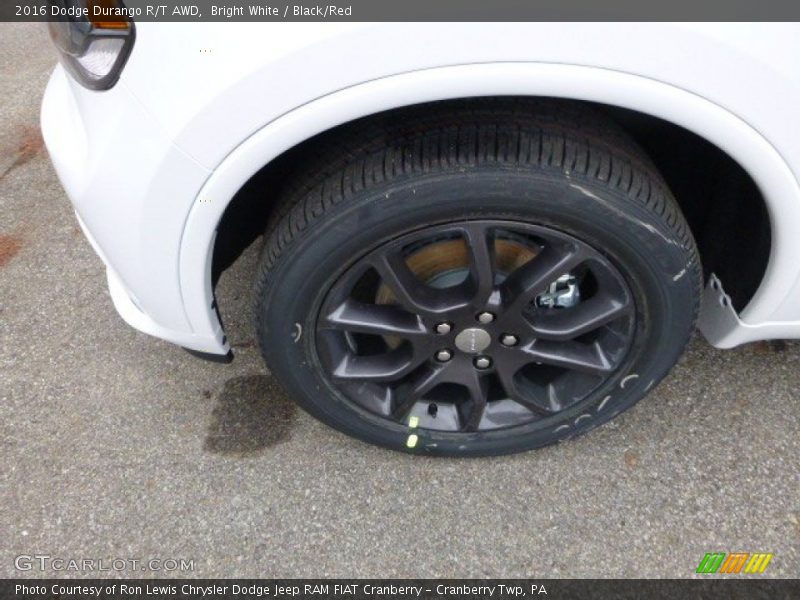 Bright White / Black/Red 2016 Dodge Durango R/T AWD