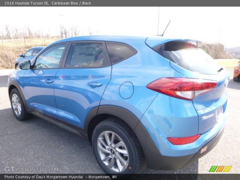Caribbean Blue / Black 2016 Hyundai Tucson SE