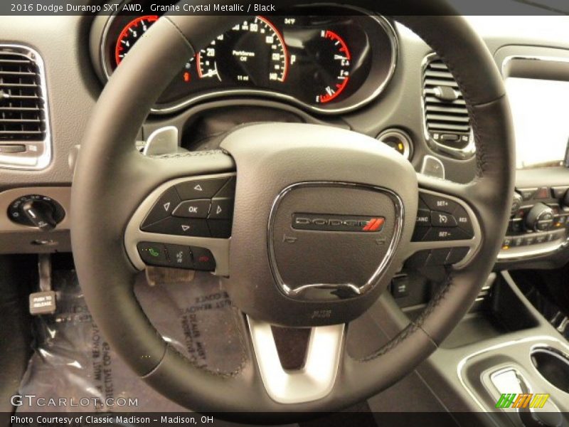 Granite Crystal Metallic / Black 2016 Dodge Durango SXT AWD
