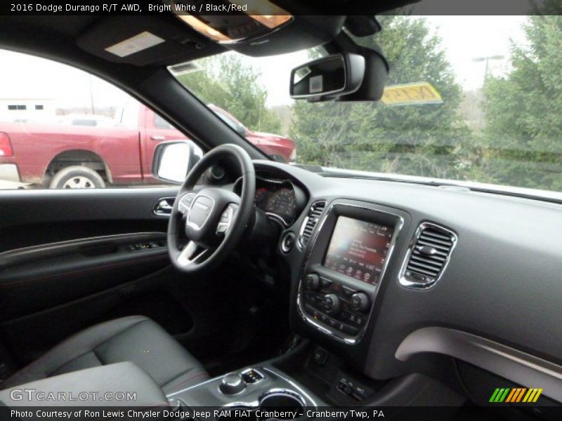 Bright White / Black/Red 2016 Dodge Durango R/T AWD