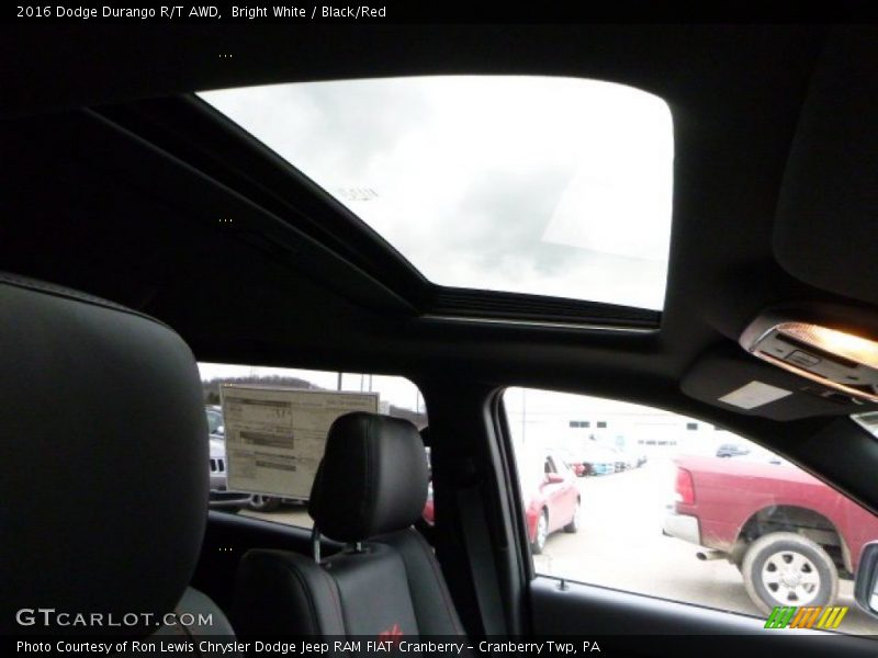 Bright White / Black/Red 2016 Dodge Durango R/T AWD