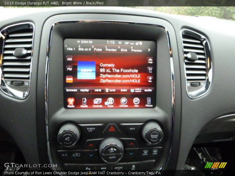 Controls of 2016 Durango R/T AWD