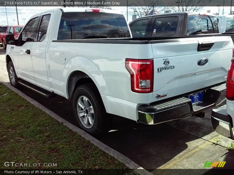 Oxford White / Medium Earth Gray 2016 Ford F150 XLT SuperCab