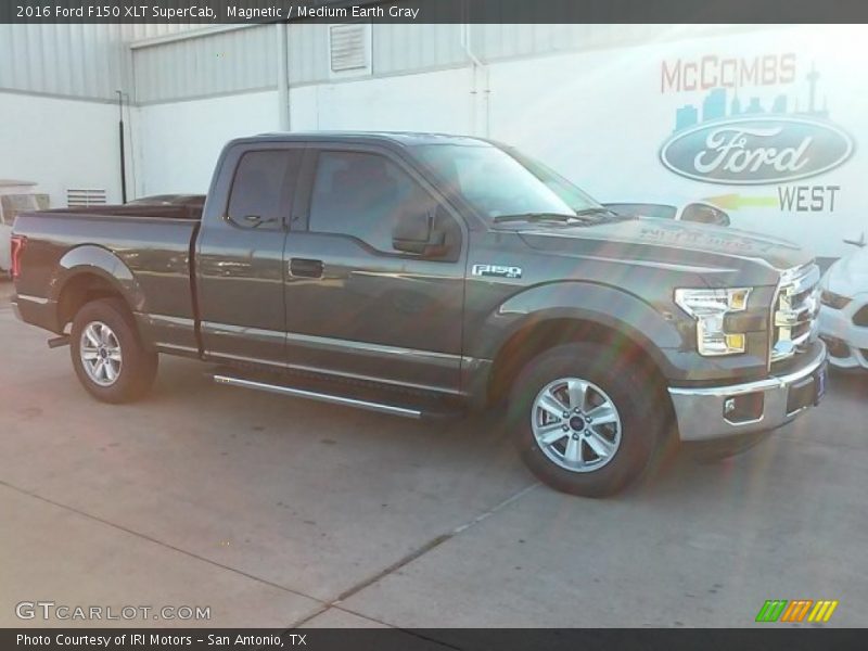 Magnetic / Medium Earth Gray 2016 Ford F150 XLT SuperCab
