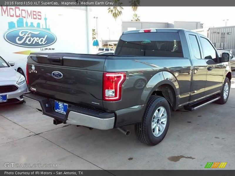 Magnetic / Medium Earth Gray 2016 Ford F150 XLT SuperCab