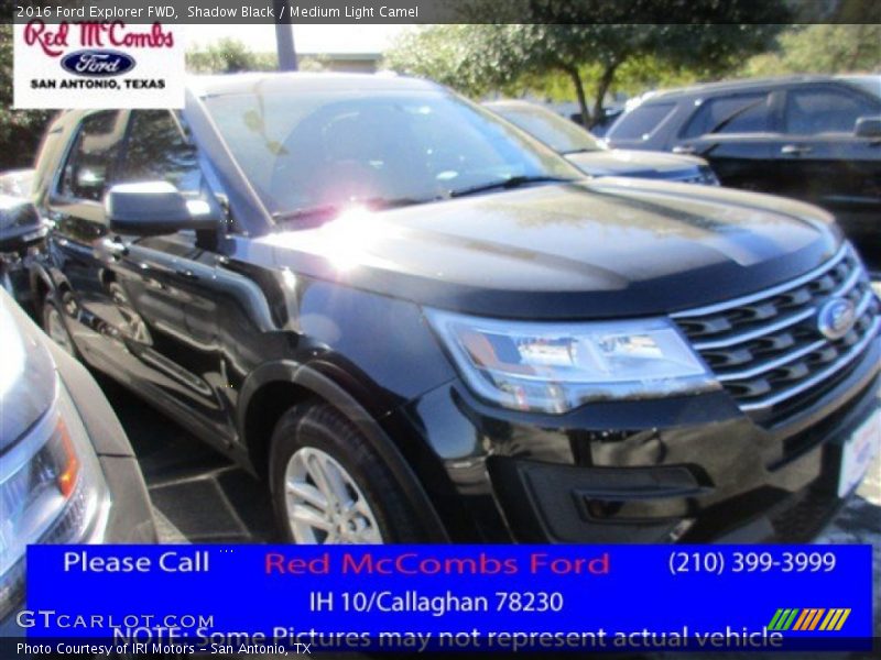 Shadow Black / Medium Light Camel 2016 Ford Explorer FWD