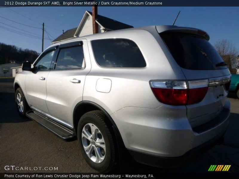 Bright Silver Metallic / Dark Graystone/Medium Graystone 2012 Dodge Durango SXT AWD