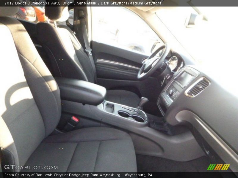 Bright Silver Metallic / Dark Graystone/Medium Graystone 2012 Dodge Durango SXT AWD