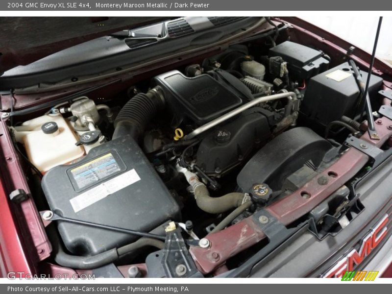 Monterey Maroon Metallic / Dark Pewter 2004 GMC Envoy XL SLE 4x4