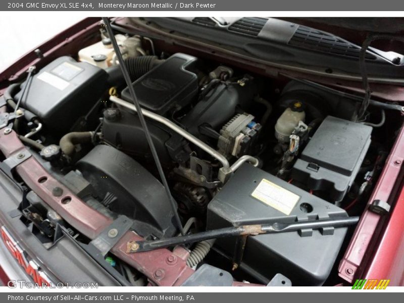 Monterey Maroon Metallic / Dark Pewter 2004 GMC Envoy XL SLE 4x4
