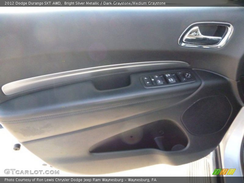 Bright Silver Metallic / Dark Graystone/Medium Graystone 2012 Dodge Durango SXT AWD