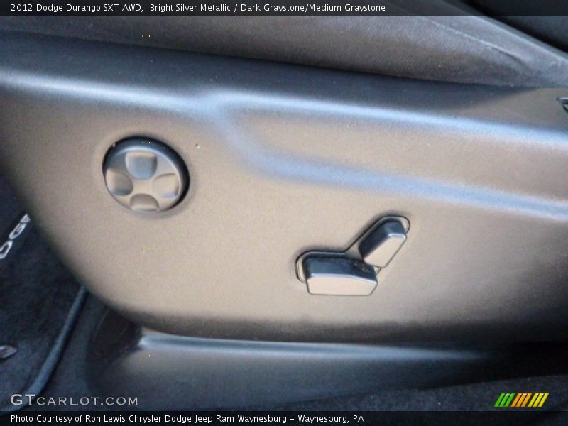 Bright Silver Metallic / Dark Graystone/Medium Graystone 2012 Dodge Durango SXT AWD