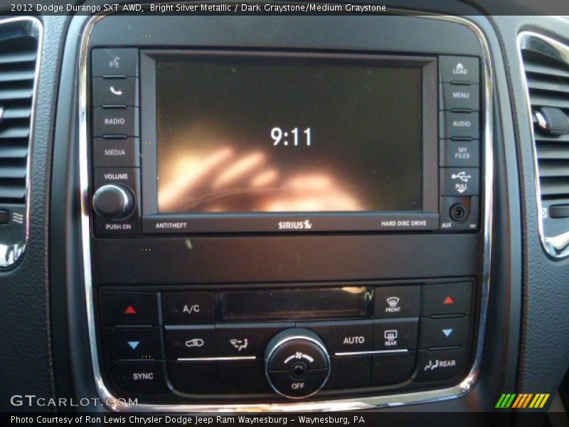 Bright Silver Metallic / Dark Graystone/Medium Graystone 2012 Dodge Durango SXT AWD