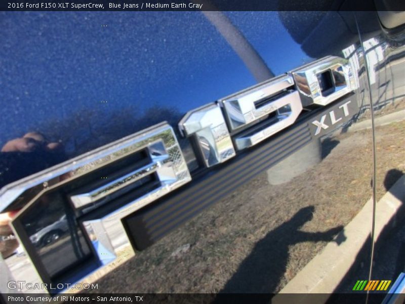 Blue Jeans / Medium Earth Gray 2016 Ford F150 XLT SuperCrew