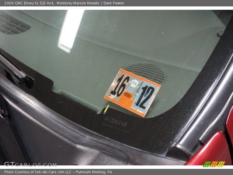 Monterey Maroon Metallic / Dark Pewter 2004 GMC Envoy XL SLE 4x4
