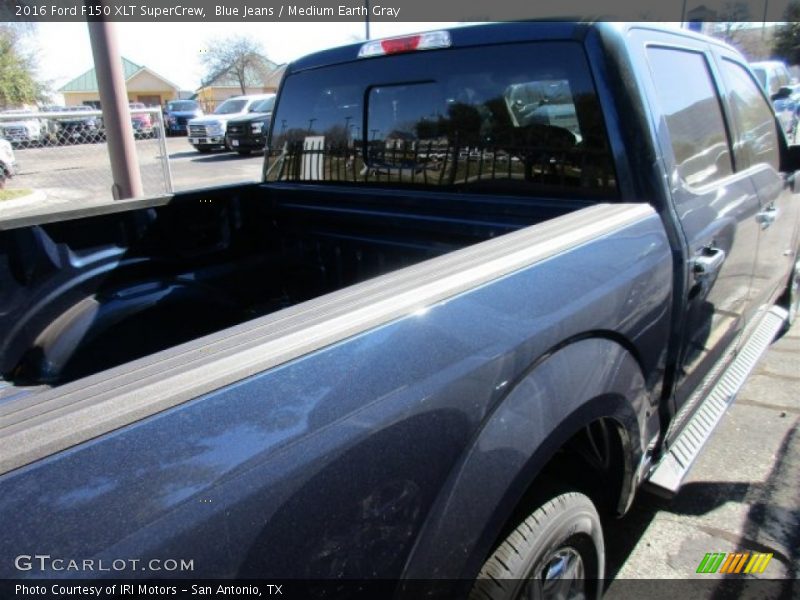 Blue Jeans / Medium Earth Gray 2016 Ford F150 XLT SuperCrew