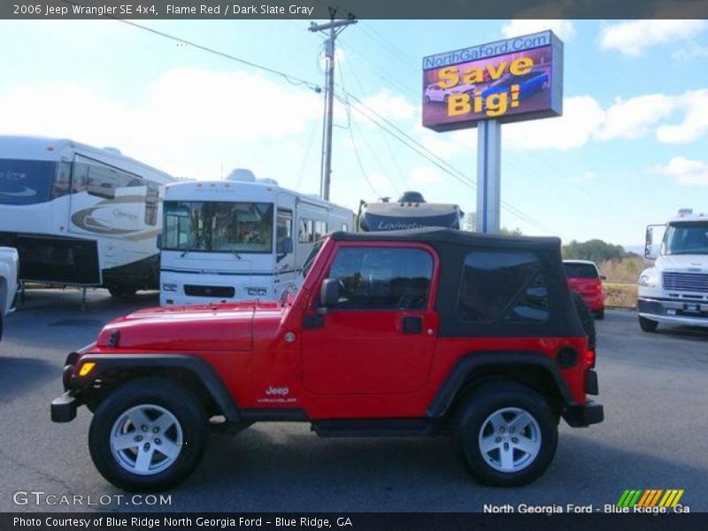 Flame Red / Dark Slate Gray 2006 Jeep Wrangler SE 4x4