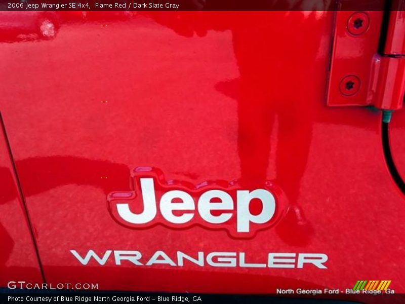Flame Red / Dark Slate Gray 2006 Jeep Wrangler SE 4x4