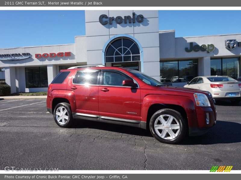 Merlot Jewel Metallic / Jet Black 2011 GMC Terrain SLT