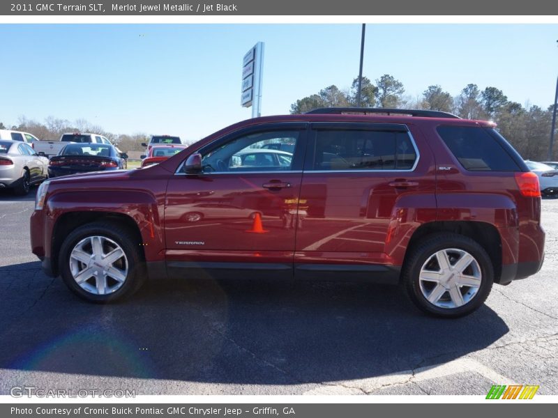 Merlot Jewel Metallic / Jet Black 2011 GMC Terrain SLT
